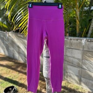 Purple Lululemon align 7/8” leggings
